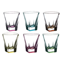 Набор стаканов для виски RCR Fusion Цветные 270 мл, 6 шт, фото 1