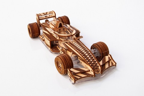 SpeedRacer-V3 от Veter Models - Деревянный спидстер V3, конструктор, сборная модель, 3D пазл, гоночный спорткар