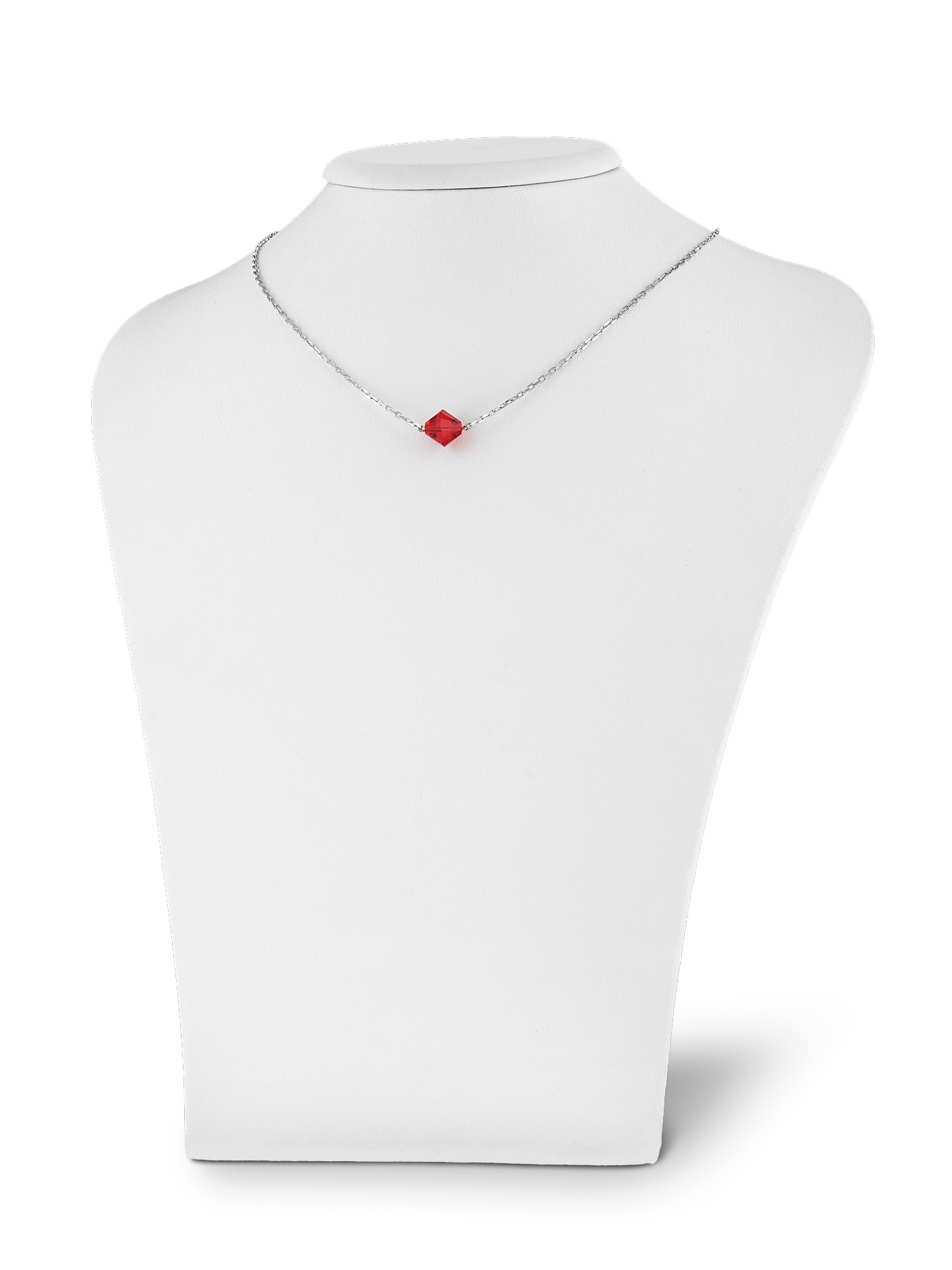 Серебряный чокер с кристаллом Swarovski