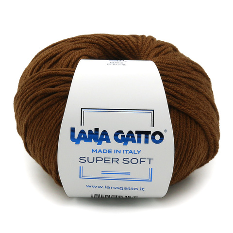 Пряжа Lana Gatto Super Soft 14563 тёмн. беж (уп.10 мотков)
