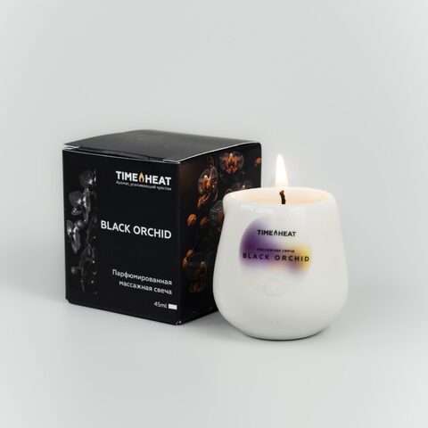 Массажная свеча Black Orchid 45 мл | TIME HEAT