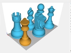 Силиконовые молды Шахматы  Классика дизайнерские . набор 6 шт