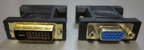 Переходник VGA гн - DVI-I шт + 4 pin