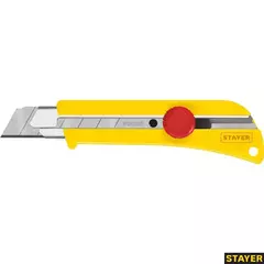 STAYER SK-25, 25 мм, нож с винтовым фиксатором, Professional (09173)