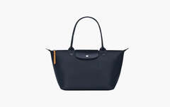 Longchamp Le Pliage Recycled Canvas City Shoulder Bag "Navy"