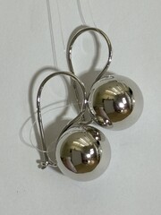 Шары 1,5 (серьги из серебра)