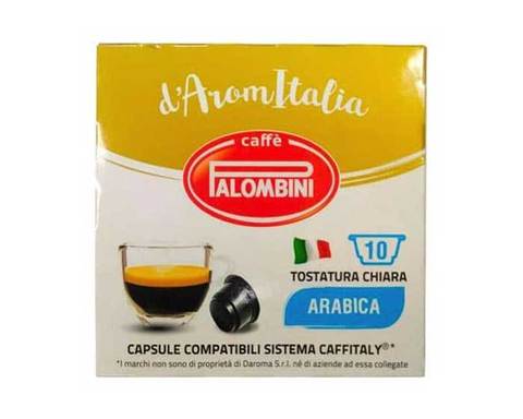 Кофе в капсулах Palombini Arabica, 10 капсул для кофемашин Caffitaly