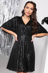 Платье "Блестящий дебют" (блэк) П7753 LT Collection