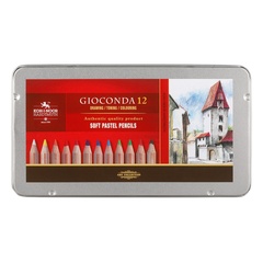 Карандаши пастельные KOH-I-NOOR GIOCONDA SOFT 8827, 12цв, металл. коробка