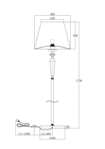 Торшер Maytoni Beira MOD064FL-01N