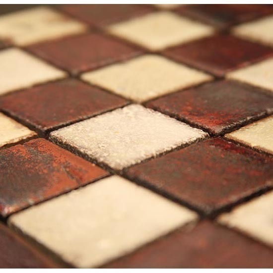 Rust-30-4 Керамическая мозаичная плитка Gaudi Rustico коричневый бежевый квадрат