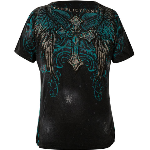 Affliction | Футболка женская AVILA AW6102 спина