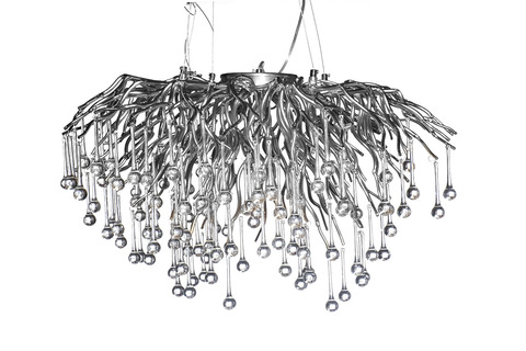 Люстра 80х32см Garda Decor хром 86-8015/800S