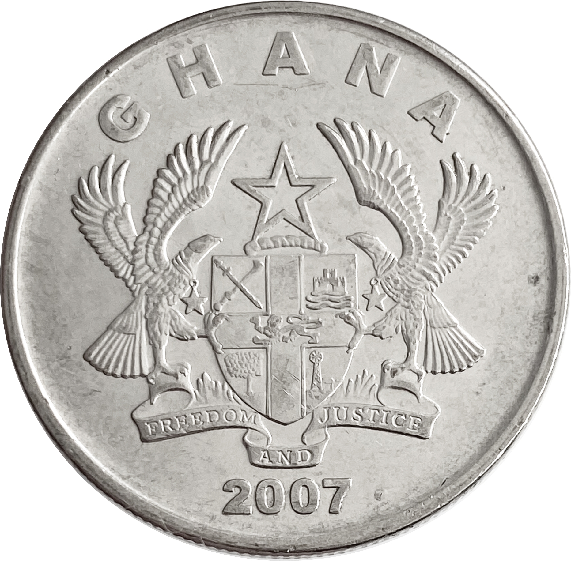 Купить монеты гана. Монеты Ганы 2007 года.