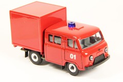 UAZ-39094 Farmer Van Fire Engine (plastic) Agat Mossar Tantal 1:43