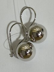 Шары 1,5 (серьги из серебра)
