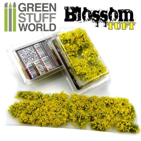 Green Stuff World - Blossom TUFTS - 6mm self-adhesive - PINK Flowers