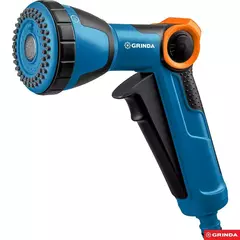 GRINDA X-S, с регулятором напора, душевой, 4 режима, курок спереди, двухкомпонентный, поливочный пистолет, PROLine (429165)