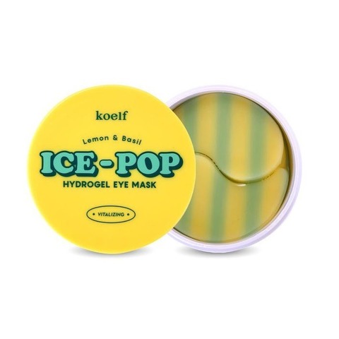 Koelf Ice-Pop Lemon Basil Hydrogel Eye Mask гидрогелевые патчи с экстрактом лимона и базилика
