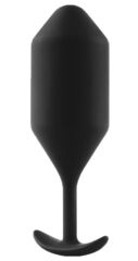 Чёрная пробка для ношения B-vibe Snug Plug 5 - 14 см. - 