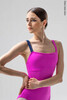 Strap leotard | fuchsia