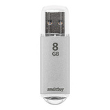 Флешка 8 GB USB 2.0 SmartBuy V-Cut (Серебро)