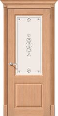 Дверь Статус-13 / Цвет Ф-05 (Дуб) / Стекло Худ. / Двери Браво