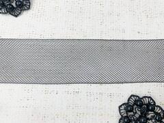 Кринолин, лента регилин жёсткая сетка, ш. 5 см, чёрный