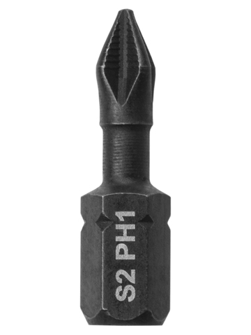 Набор бит PH1x25, односторонних, сталь S2, Е 1/4