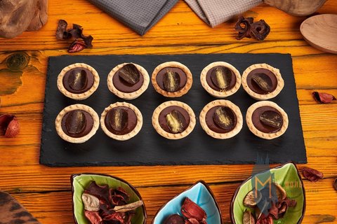 Мини-тарталетка с шоколадным кремом, 10 шт.