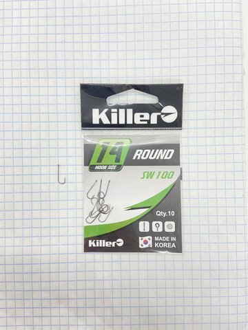 Крючок KILLER ROUND № 14 продажа от 10 шт.