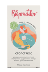 Чай травяной Стопрстресс Biopractika мелисса и травы, фильтр-пакет, 2 г, 10 шт