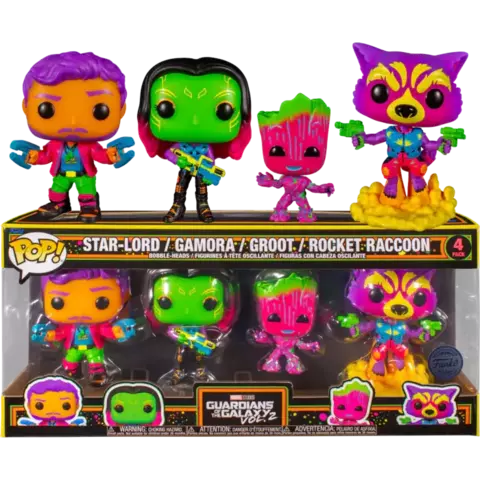 Набор фигурок  Funko POP! Guardians of the Galaxy Vol. 2 (Blacklight Exc) (4 PK)