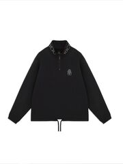 Свитшот SWEATSHIRT HALF-ZIP/RICE/BLACK