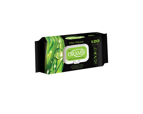 Салфетки влажные ORAMS MAN ALOE 120 шт