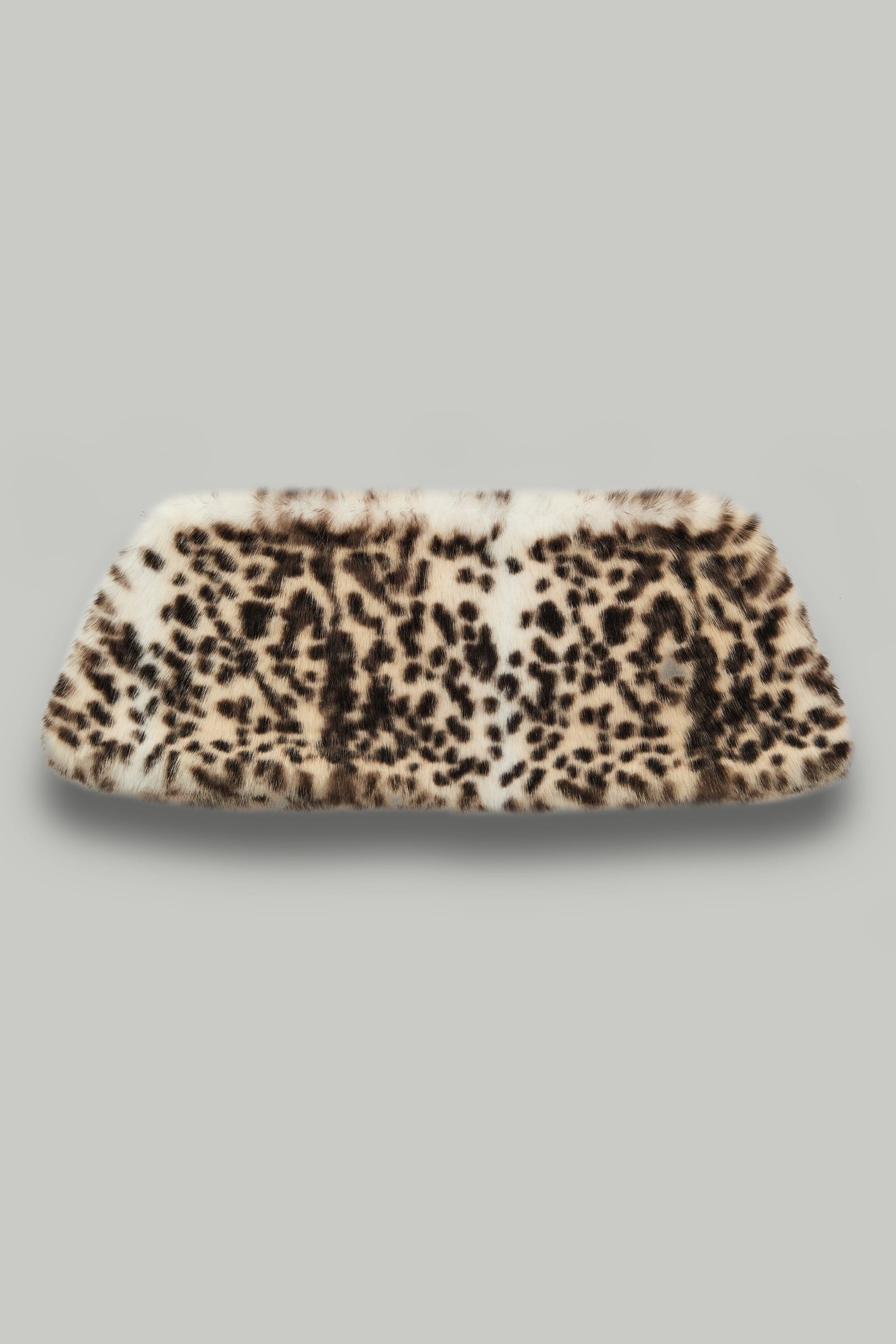 Меховая накидка из искуственного меха, коричневый