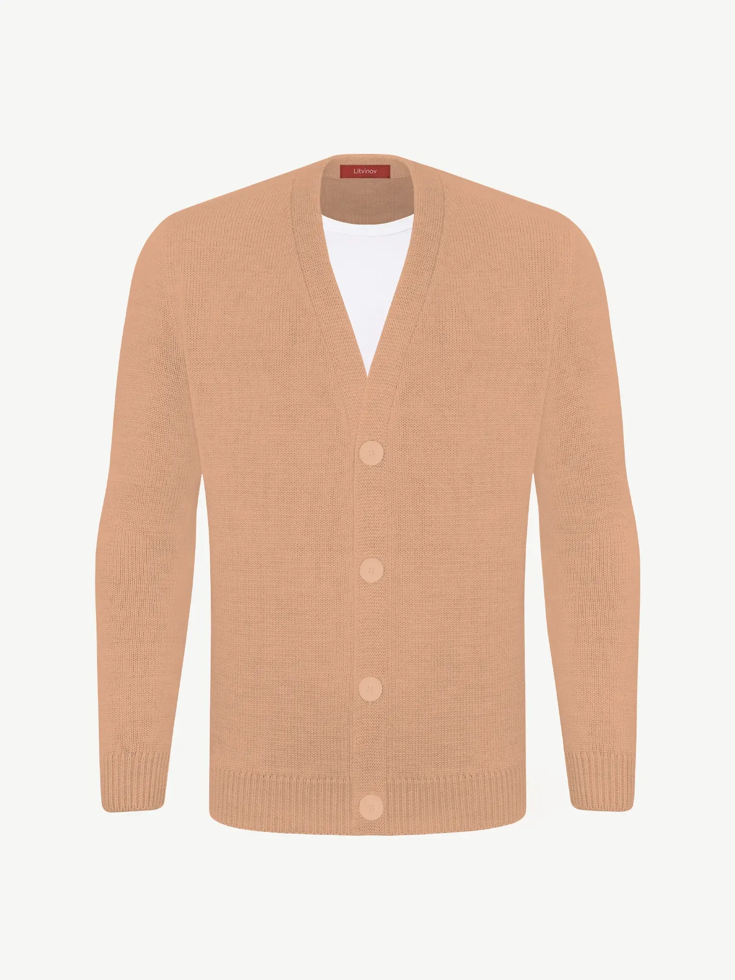Кардиган с пуговицами из шелка