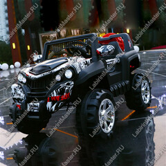 Детский электромобиль "Buggy - MalinaBay" чёрно-белый