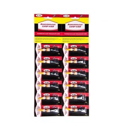 Супер-клей Alingar, 3 гр, "Моментальный", блистер, 12 шт/уп, европодвес