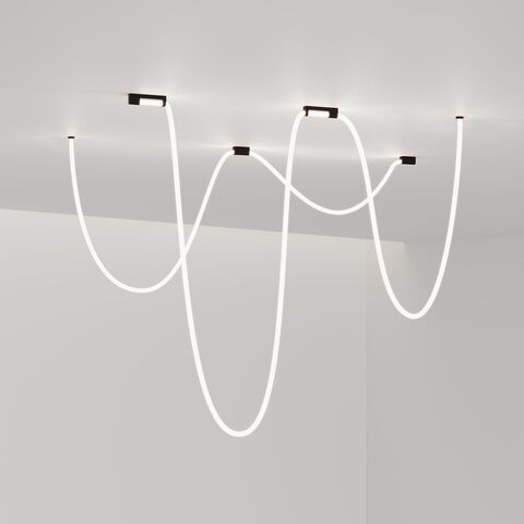 Накладные крепления для круглого гибкого неона Elektrostandard Full light FL 28160 черный