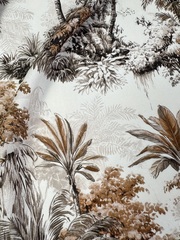 Вискоза штапель, а-ля де Жуи, коричневый