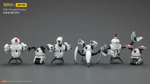 Фигурки Роботы-охранники Роудкилл Роднеис из мультфильма Черепашки Ниндзя 1/18