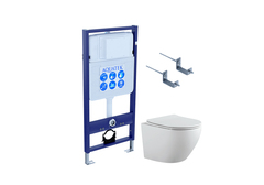 Aquatek Set Aquatek ЕВРОПА-KKI2 Set Aquatek ЕВРОПА-KKI2  (рама Aquatek Standard INS-0000012+звукоизоляционная прокладка+крепеж KKI-0000002+унитаз ЕВРОПА AQ1901-00+тонкое сиденье с ме фото