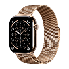 Умные часы Apple Watch Series 11 GPS + Cellular, 46mm, Gold Titanium Case with Gold Milanese Loop, S/M