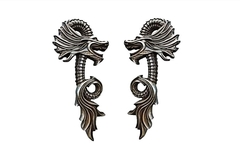 Силиконовые молды № 499 Дракон левый и правый