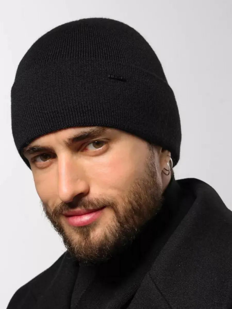 Шапка бини зимняя весенняя с флисом