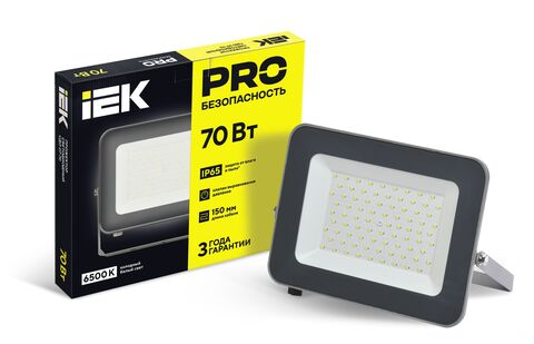 Прожектор СДО 07-70 светодиодный серый IP65 IEK
