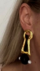 Стильные, ассиметричные серьги KEYHOLE & EAR ( ухо + замочная скважина) в стиле Schiaparelli