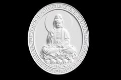 Силиконовый молд камея в оправе 