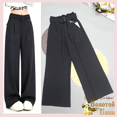 Брюки школьные д (8-13) 260415-WD166